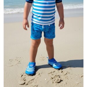 STAR BAY Water Shoes, Toddler Boys 6, Blue White